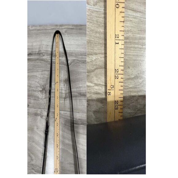 VTG Y2K Coach Leatherware Bleecker Double Buckle Crossbody Black Leather Bag - Picture 15 of 16